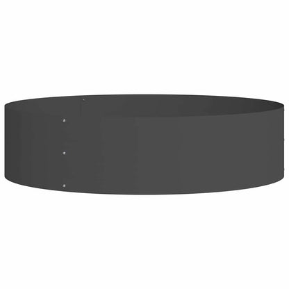 vidaXL Planter Ring 5 pcs Black 80 x 80 x 20 cm Cold-rolled Steel
