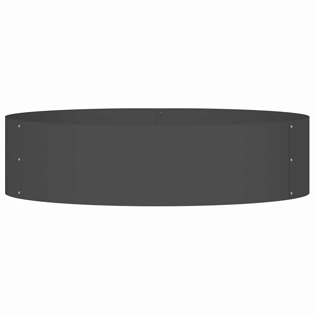 vidaXL Planter Ring 5 pcs Black 80 x 80 x 20 cm Cold-rolled Steel
