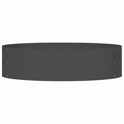 vidaXL Planter Ring 5 pcs Black 80 x 80 x 20 cm Cold-rolled Steel
