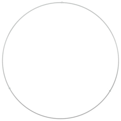 vidaXL Planter Ring White 80 x 80 x 20 cm Cold-rolled Steel