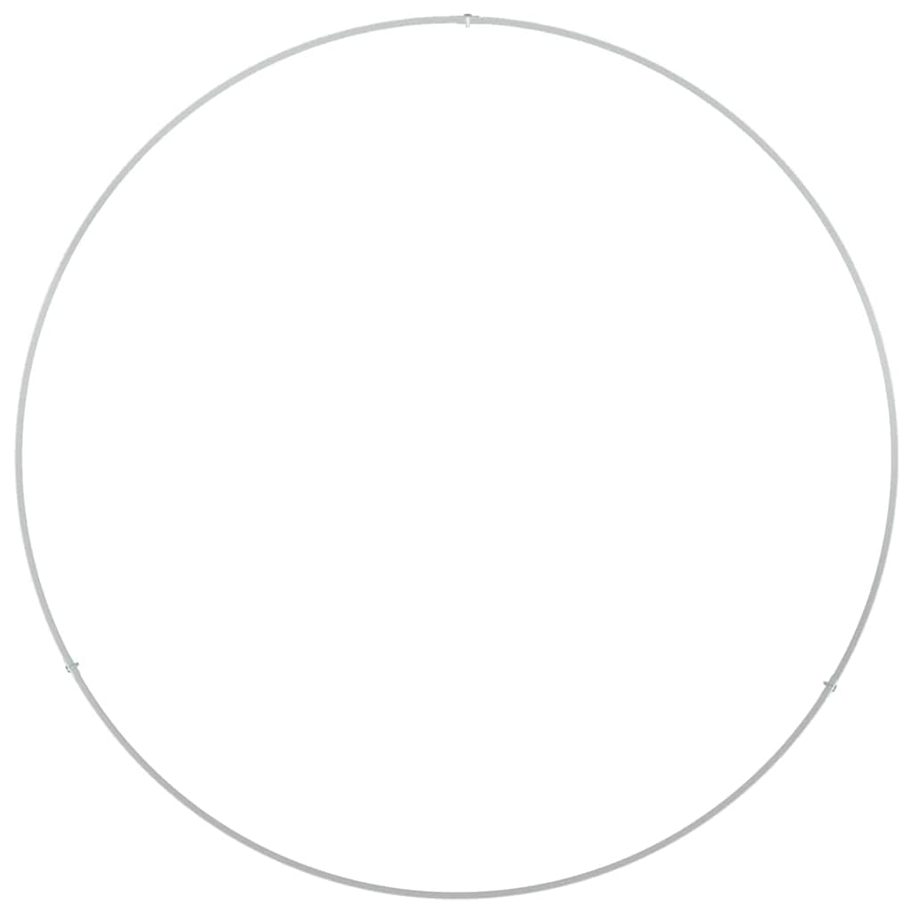vidaXL Planter Ring 5 pcs White 80 x 80 x 20 cm Cold-rolled Steel