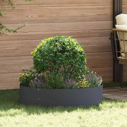 vidaXL Planter Ring 5 pcs Anthracite 80 x 80 x 20 cm Cold-rolled Steel