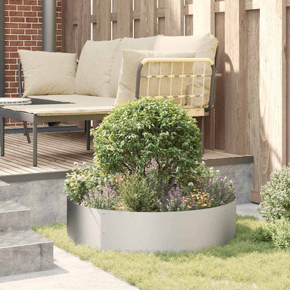 vidaXL Planter Ring Silver 80 x 80 x 20 cm Stainless Steel