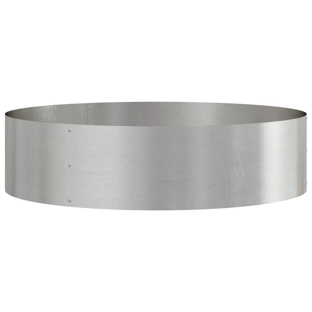 vidaXL Planter Ring 5 pcs Silver 80 x 80 x 20 cm Stainless Steel