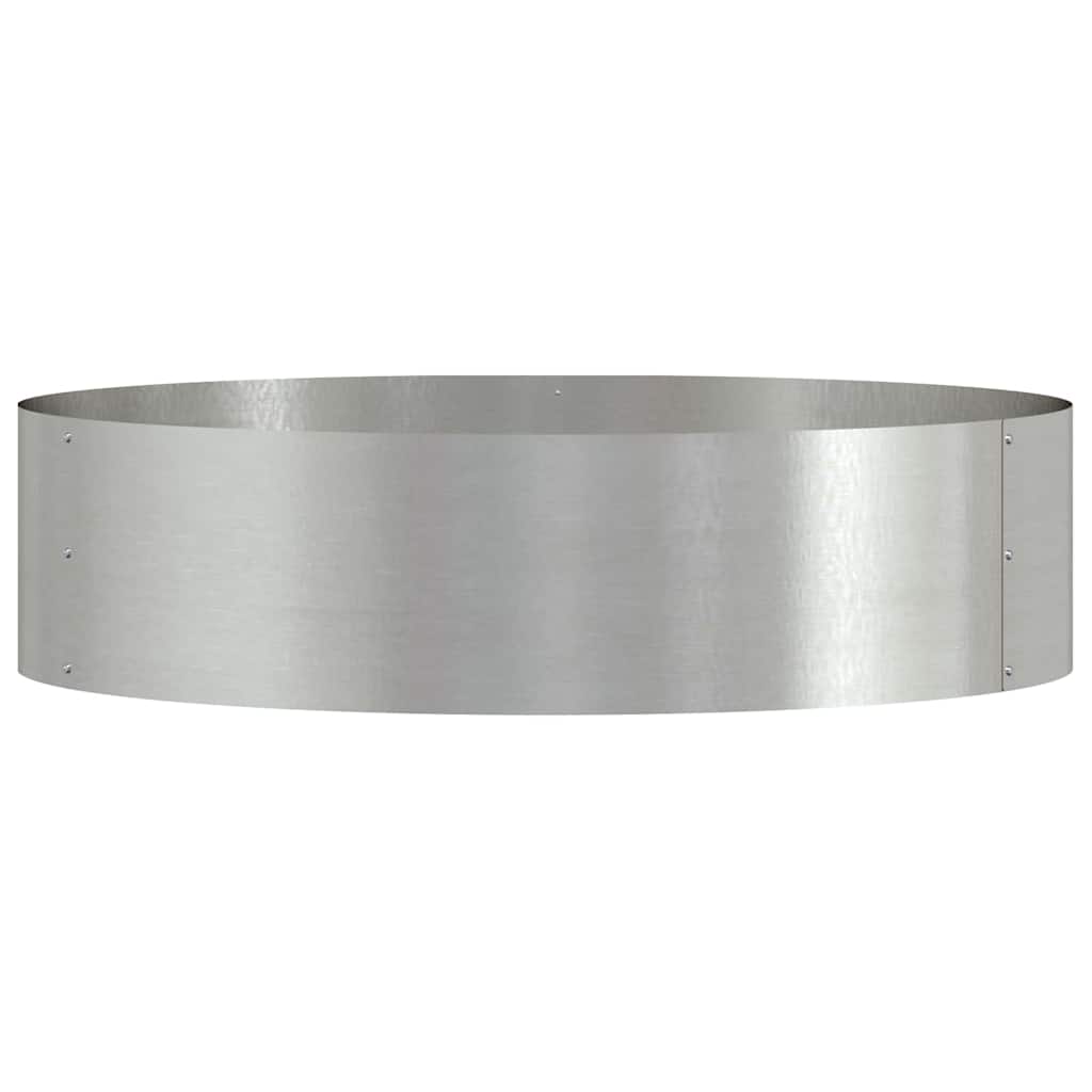 vidaXL Planter Ring 5 pcs Silver 80 x 80 x 20 cm Stainless Steel