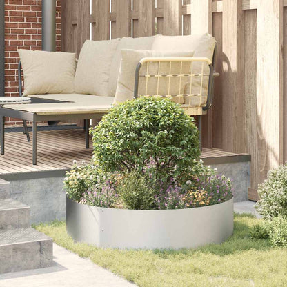 vidaXL Planter Ring 5 pcs Silver 80 x 80 x 20 cm Galvanised Steel