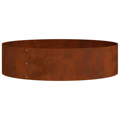 vidaXL Planter Ring 5 pcs Rusty 80 x 80 x 20 cm Weathering Steel