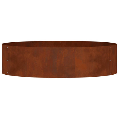 vidaXL Planter Ring 5 pcs Rusty 80 x 80 x 20 cm Weathering Steel