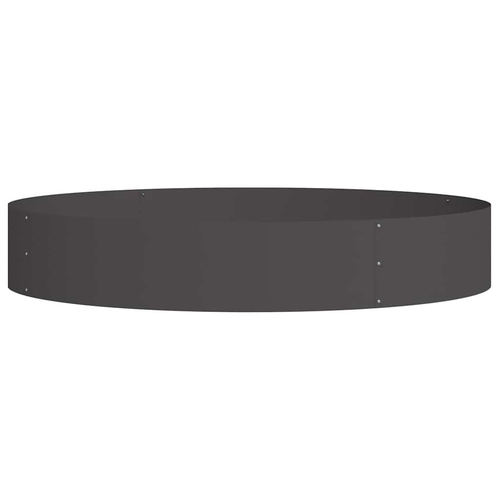 vidaXL Planter Ring Black 120 x 120 x 20 cm Cold-rolled Steel