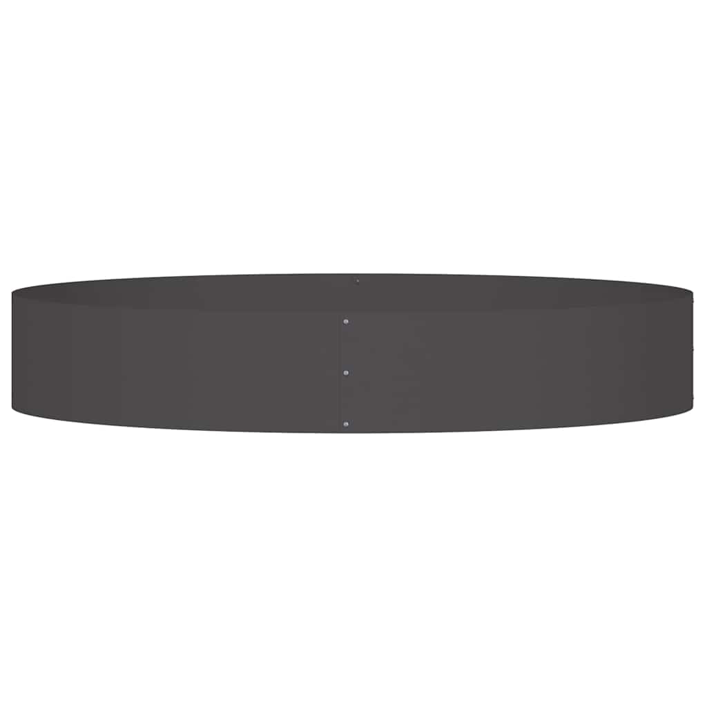 vidaXL Planter Ring Black 120 x 120 x 20 cm Cold-rolled Steel