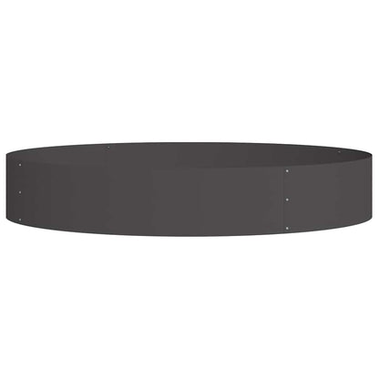 vidaXL Planter Ring 5 pcs Black 120 x 120 x 20 cm Cold-rolled Steel