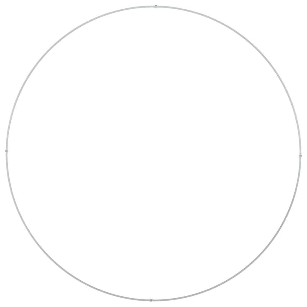 vidaXL Planter Ring White 120 x 120 x 20 cm Cold-rolled Steel