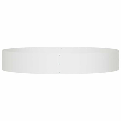 vidaXL Planter Ring 5 pcs White 120 x 120 x 20 cm Cold-rolled Steel