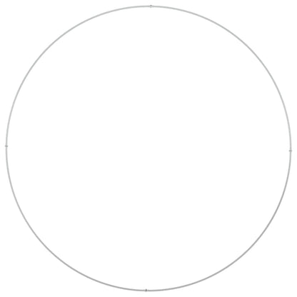 vidaXL Planter Ring 5 pcs White 120 x 120 x 20 cm Cold-rolled Steel