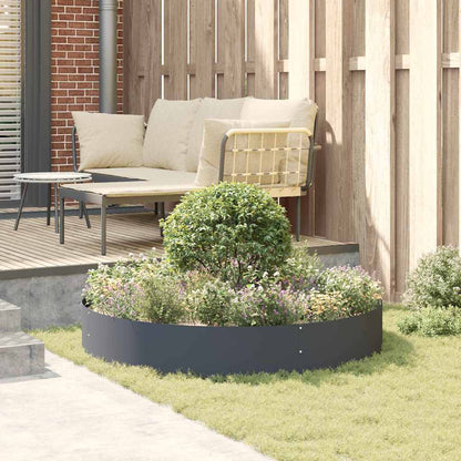 vidaXL Planter Ring Anthracite 120 x 120 x 20 cm Cold-rolled Steel