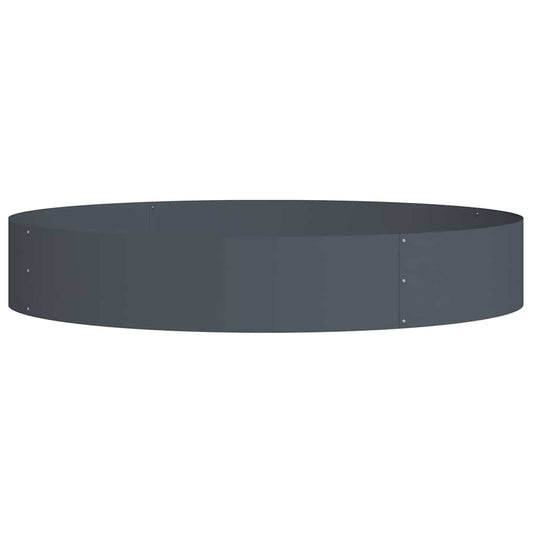 vidaXL Planter Ring Anthracite 120 x 120 x 20 cm Cold-rolled Steel