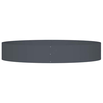 vidaXL Planter Ring Anthracite 120 x 120 x 20 cm Cold-rolled Steel