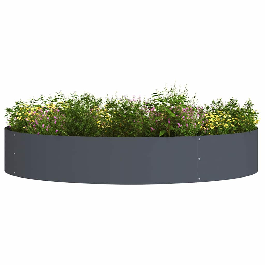 vidaXL Planter Ring Anthracite 120 x 120 x 20 cm Cold-rolled Steel