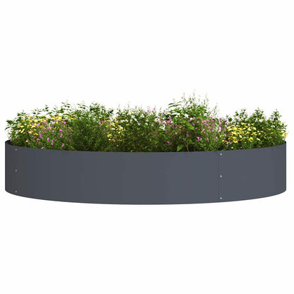 vidaXL Planter Ring Anthracite 120 x 120 x 20 cm Cold-rolled Steel