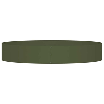 vidaXL Planter Ring Olive Green 120 x 120 x 20 cm Cold-rolled Steel