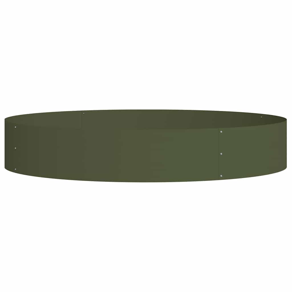 vidaXL Planter Ring 5 pcs Olive Green 120 x 120 x 20 cm