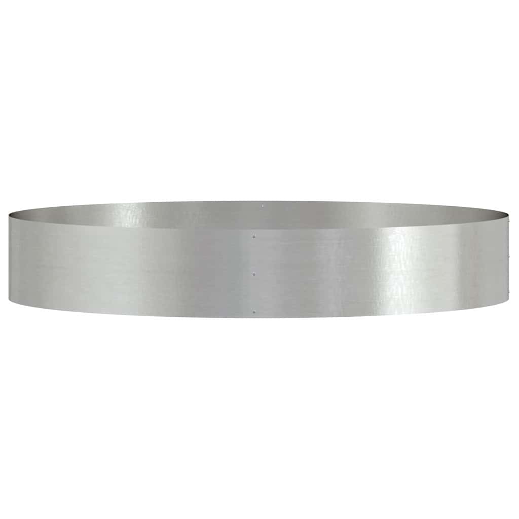 vidaXL Planter Ring Silver 120 x 120 x 20 cm Stainless Steel