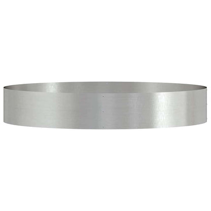 vidaXL Planter Ring Silver 120 x 120 x 20 cm Stainless Steel