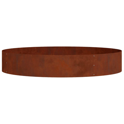 vidaXL Planter Ring 5 pcs Rusty 120 x 120 x 20 cm Weathering Steel