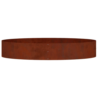 vidaXL Planter Ring 5 pcs Rusty 120 x 120 x 20 cm Weathering Steel