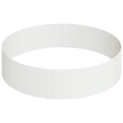 vidaXL Garden Planter White 90 x 90 x 20 cm Cold-rolled Steel