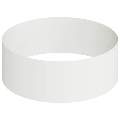 vidaXL Garden Planter White 90 x 90 x 20 cm Cold-rolled Steel