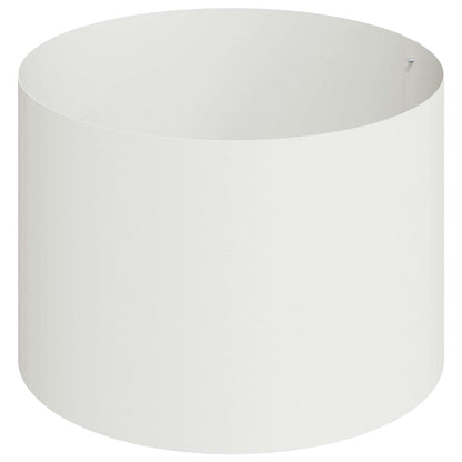 vidaXL Garden Planter White 90 x 90 x 20 cm Cold-rolled Steel
