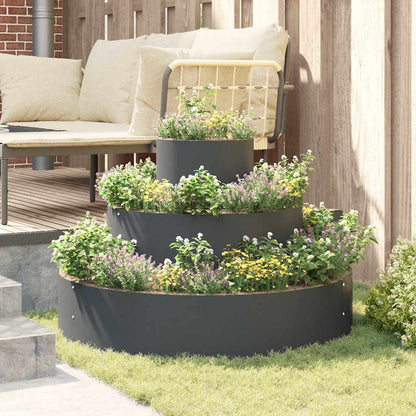 vidaXL Garden Planter Anthracite 90 x 90 x 20 cm Cold-rolled Steel