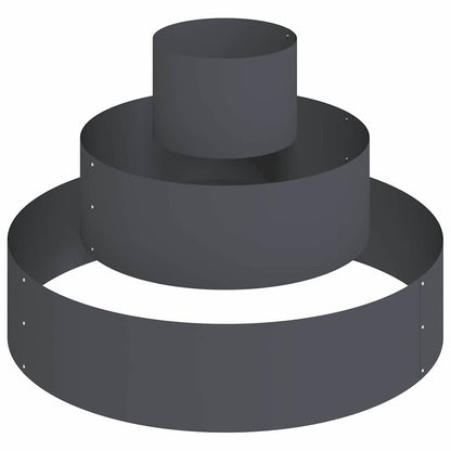 vidaXL Garden Planter Anthracite 90 x 90 x 20 cm Cold-rolled Steel