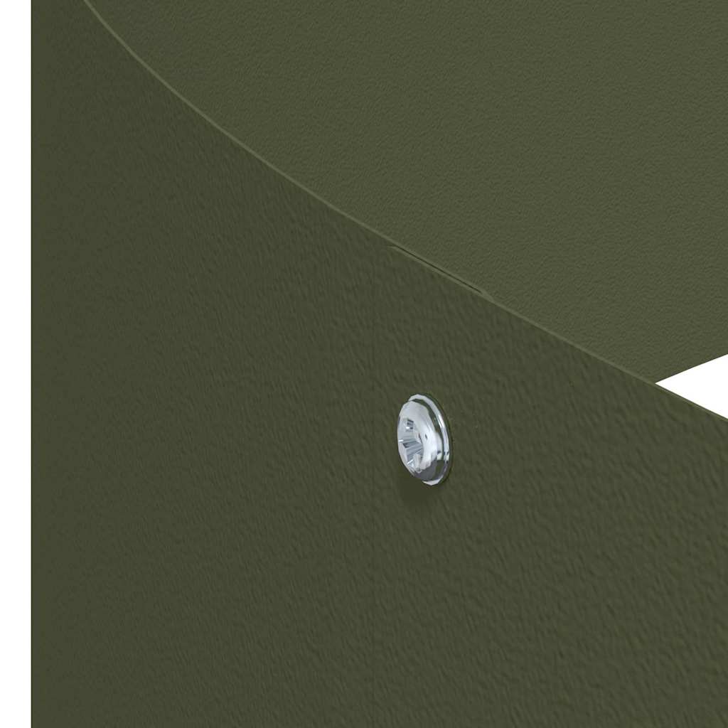 vidaXL Garden Planter Olive Green 90 x 90 x 20 cm Cold-rolled Steel