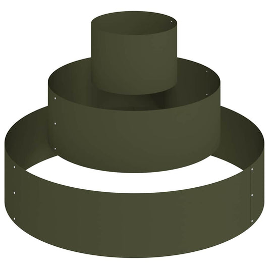 vidaXL Garden Planter Olive Green 90 x 90 x 20 cm Cold-rolled Steel