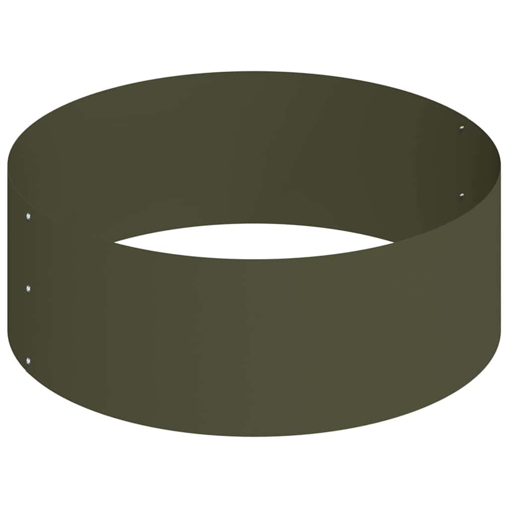 vidaXL Garden Planter Olive Green 90 x 90 x 20 cm Cold-rolled Steel