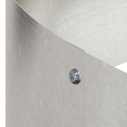 vidaXL Garden Planter Silver 90 x 90 x 20 cm Stainless Steel