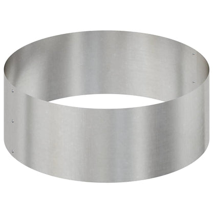 vidaXL Garden Planter Silver 90 x 90 x 20 cm Stainless Steel
