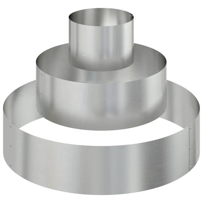 vidaXL Garden Planter Silver 90 x 90 x 20 cm Galvanised Steel