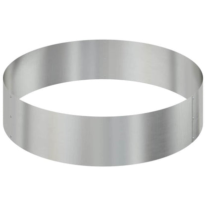 vidaXL Garden Planter Silver 90 x 90 x 20 cm Galvanised Steel