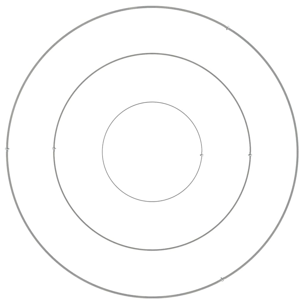 vidaXL Garden Planter Silver 90 x 90 x 20 cm Galvanised Steel