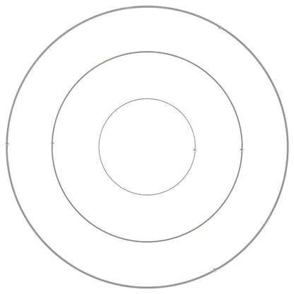 vidaXL Garden Planter Silver 90 x 90 x 20 cm Galvanised Steel