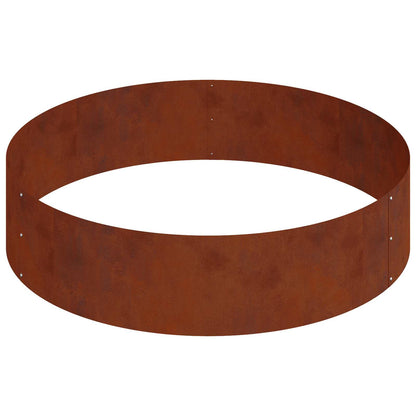 vidaXL Garden Planter Rusty 90 x 90 x 20 cm Weathering Steel