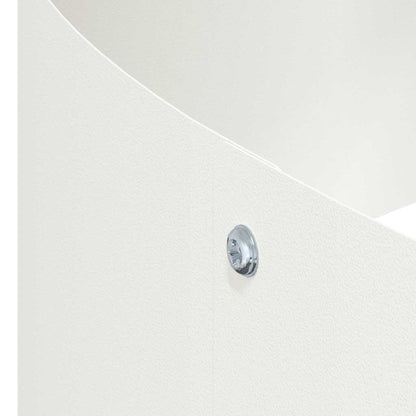 vidaXL Garden Planter White 120 x 120 x 20 cm Cold-rolled Steel