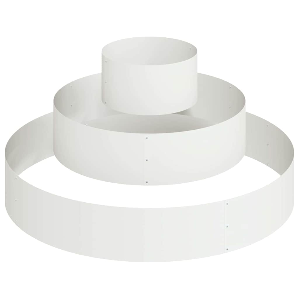 vidaXL Garden Planter White 120 x 120 x 20 cm Cold-rolled Steel