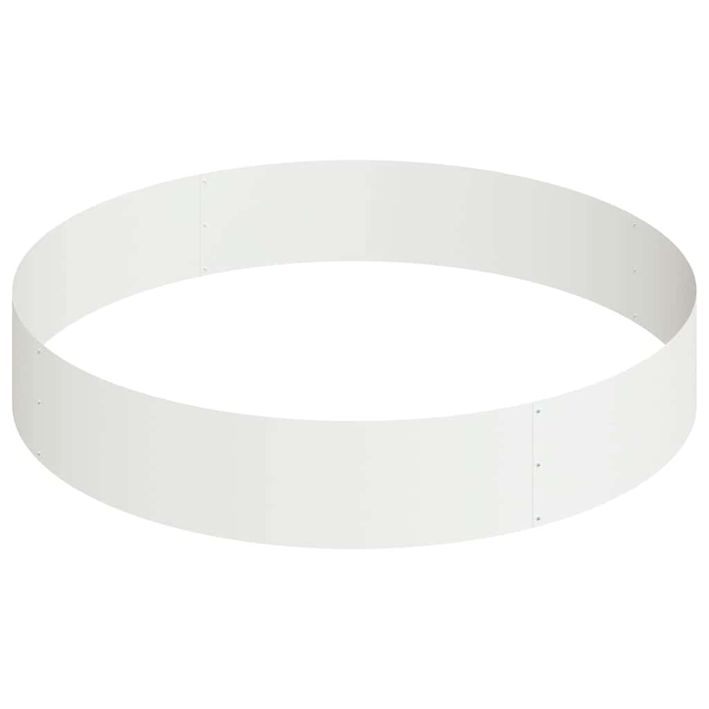 vidaXL Garden Planter White 120 x 120 x 20 cm Cold-rolled Steel
