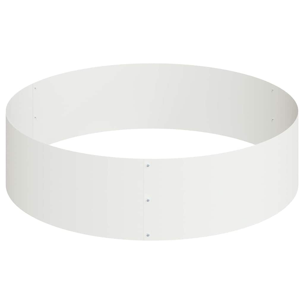 vidaXL Garden Planter White 120 x 120 x 20 cm Cold-rolled Steel