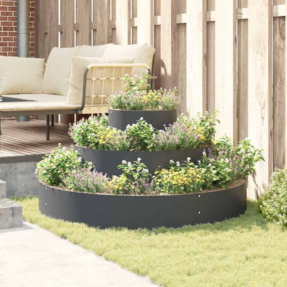 vidaXL Garden Planter Anthracite 120 x 120 x 20 cm Cold-rolled Steel