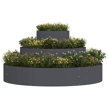 vidaXL Garden Planter Anthracite 120 x 120 x 20 cm Cold-rolled Steel